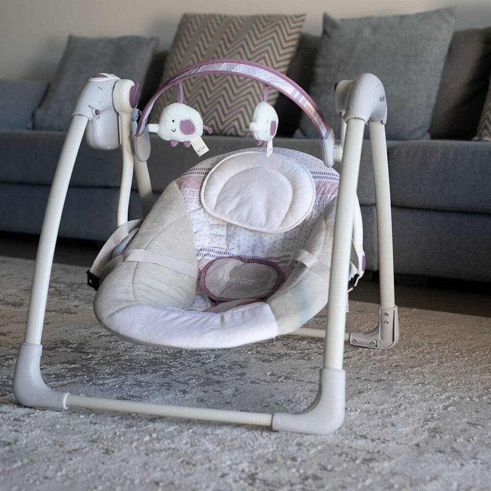 Love N Care Portable Swing – Purple